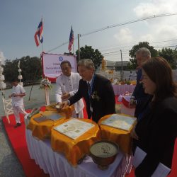 Groundbreaking Ceremony - 2 CEO Rob Wilson and General Manager Peter Gille make statements ahead of the groundbreaking process on a new APU/MRO repair facility in Thailand