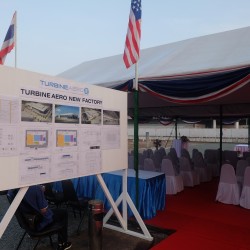 Ceremony to celebrate breaking ground on new APU repair building in Thailand